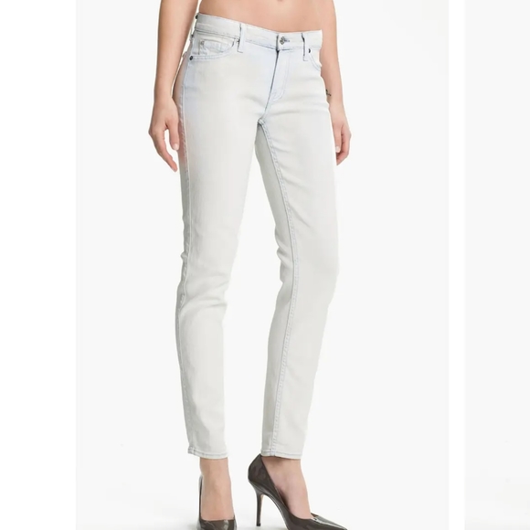 7 For All Mankind Denim - 7 FOR ALL MANKIND SLIM CIGARETTE COATED JEAN 25